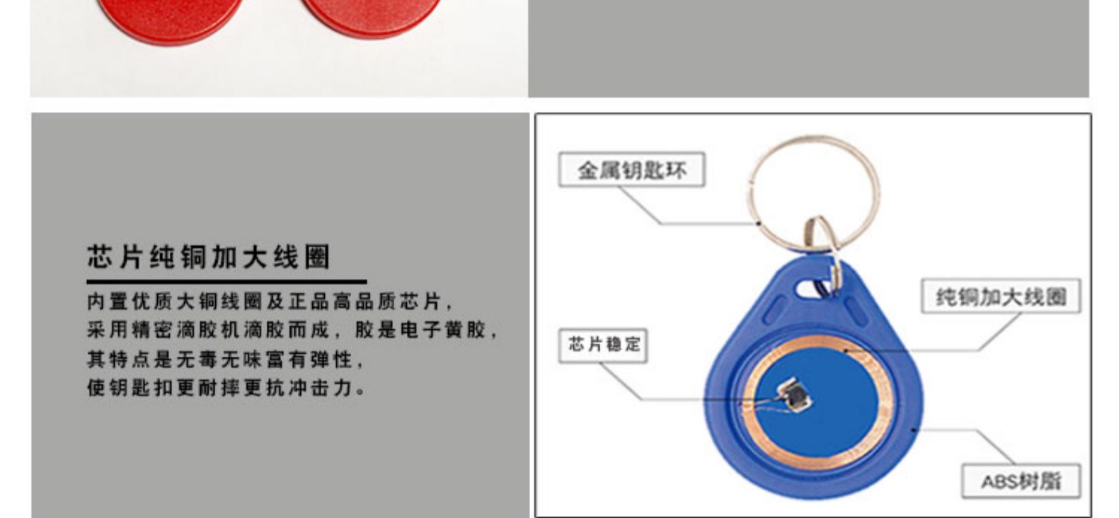 6号 ABS鑰匙扣卡/紐扣卡(圖5)